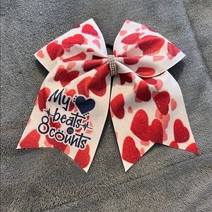 Heart Patterned light up Kids Hair Bow
